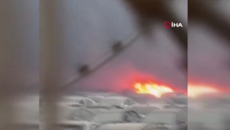 Yunanistan’da gümrük idaresinin otoparkında yangın: 550 araç yandı