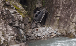 Giresun’da Korkunç Kaza Giresun Espiye’de Kamyonet Uçuruma Yuvarlandı