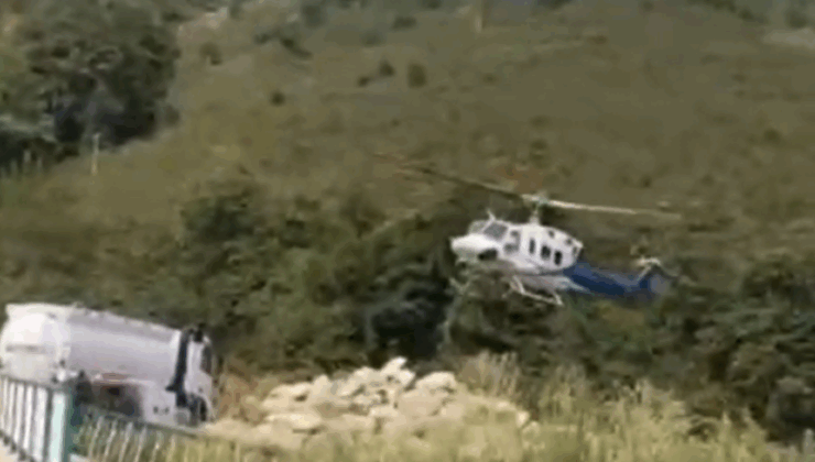 Bulancak’ta Helikopter ve “Kanadalı” Yabancılar Şaşkınlık Yarattı