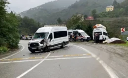 Giresun’da Feci Kaza: Fındık İşçilerini Taşıyan Minibüsler Çarpıştı