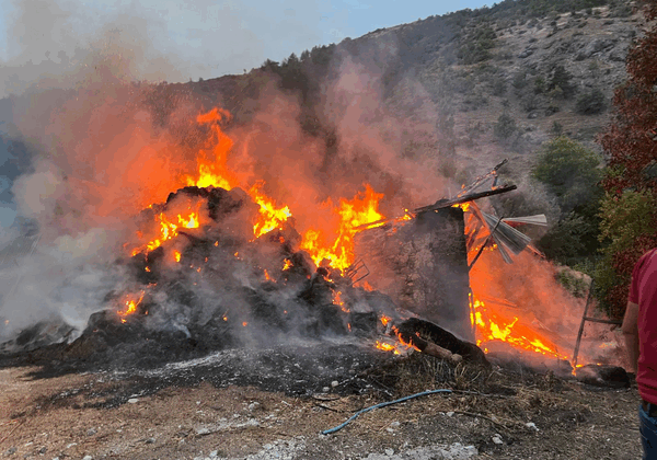 Giresun Şebinkarahisar’da yangın paniği!