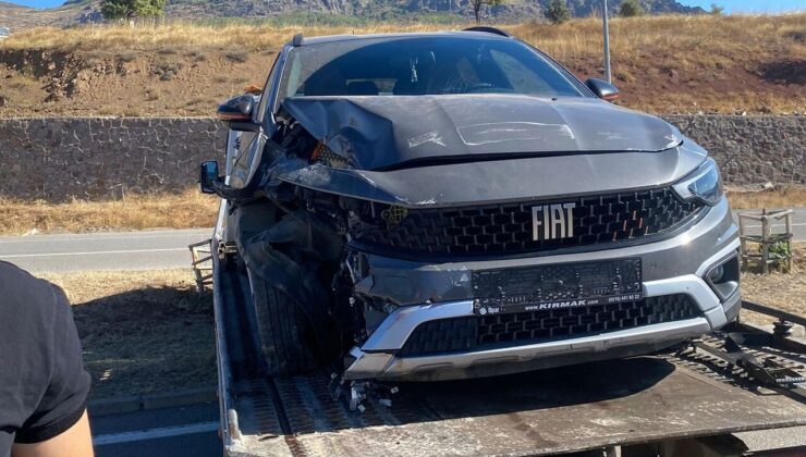 Şebinkarahisar’da Tek Taraflı Trafik Kazası