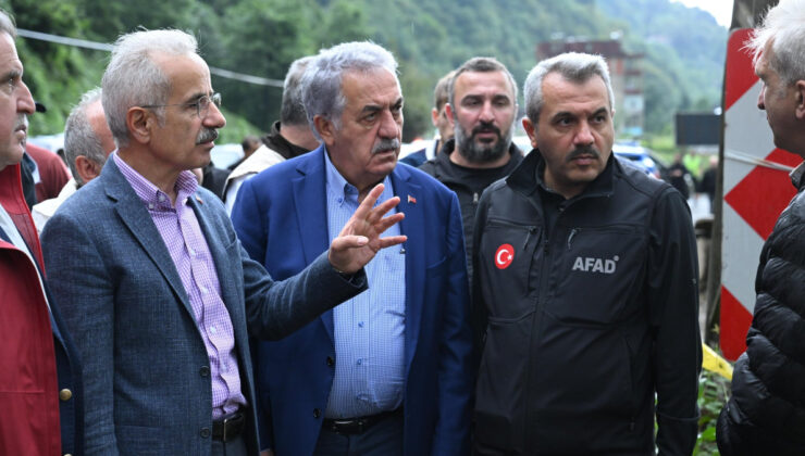 Abdulkadir Uraloğlu sel felaketinin yaşandığı Rize’yi ziyaret etti