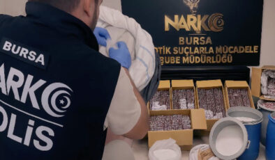 Bursa’da 300 bin adet uyuşturucu madde ele geçirildi