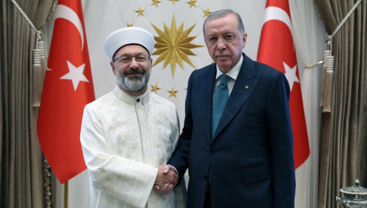 Cumhurbaşkanı Erdoğan, eski Diyanet İşleri Başkanı Erbaş’ı kabul etti
