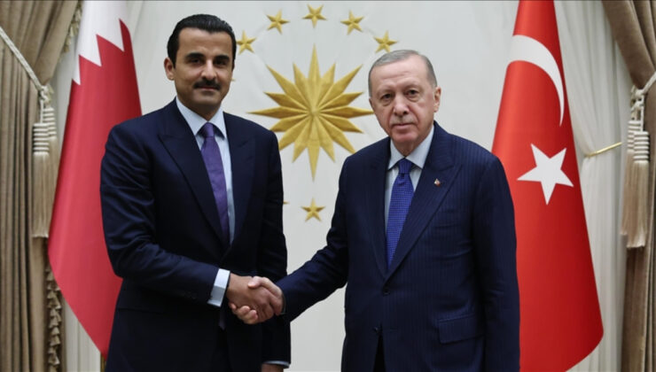 Cumhurbaşkanı Erdoğan, Katar Emiri ile görüştü