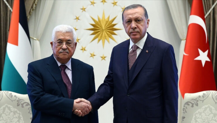 Cumhurbaşkanı Erdoğan, Mahmud Abbas’la bir araya geldi