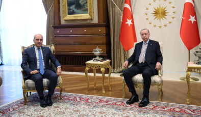 Cumhurbaşkanı Erdoğan, TBMM Başkanı Kurtulmuş ile görüştü