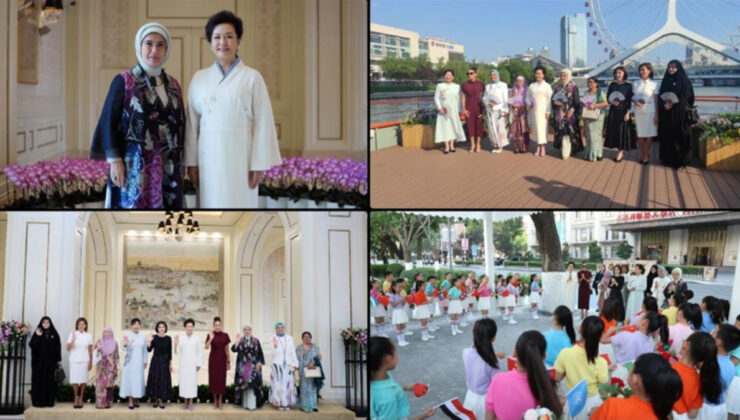 Emine Erdoğan, Çin’de liderlerin eşleri ile bir araya geldi