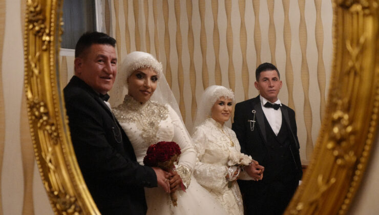 Fas’tan Bayburt’a uzanan aşk hikayesi: İki kardeş çifte düğünle dünyaevine girdi