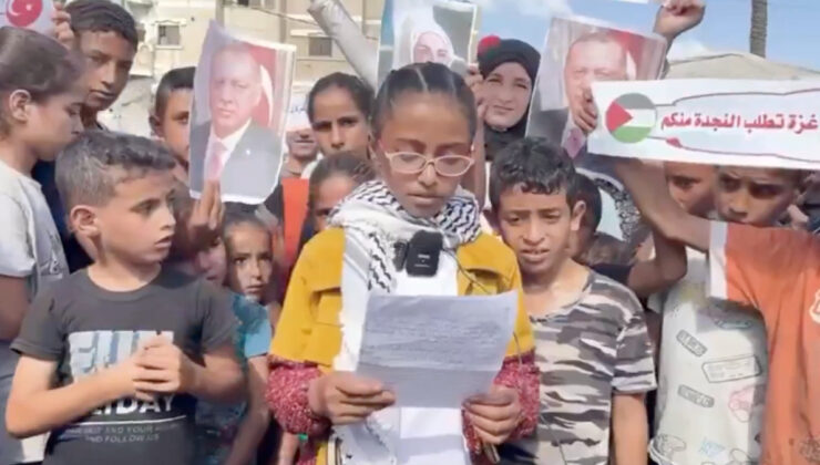 Gazzeli çocuklardan Cumhurbaşkanı Erdoğan’a yürek yakan çağrı: Umudumuz sizde