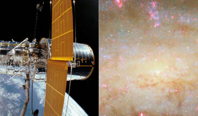 Hubble teleskobu 51 milyon ışık yılı uzaklıktaki bir sarmal galaksiyi görüntüledi
