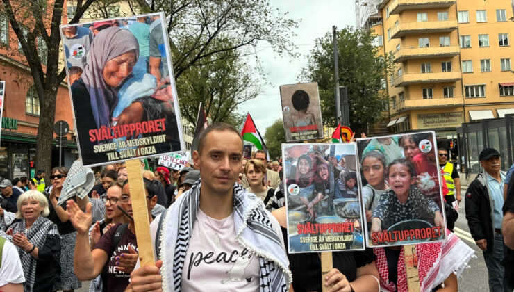 İsveç’ten Gazze’ye destek: İsrail’in işgal planı protesto edildi