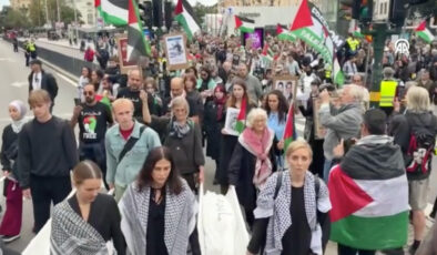 İsveç’ten Gazze’ye destek: İsrail’in saldırıları protesto edildi
