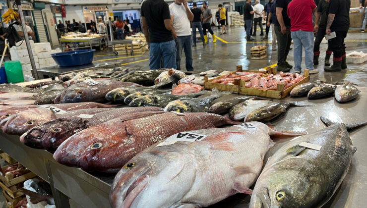 İzmir Balık Hali deniz ürünleriyle doldu