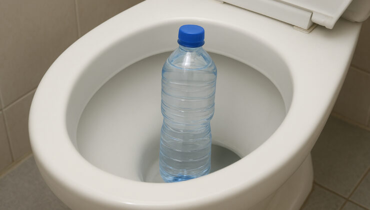 Klozete 1 tane pet şişe atarsanız…
