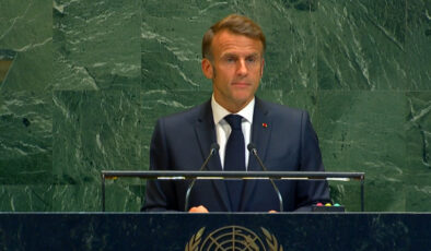 Macron BM’de konuştu: Fransa Filistin’i resmen tanıdı