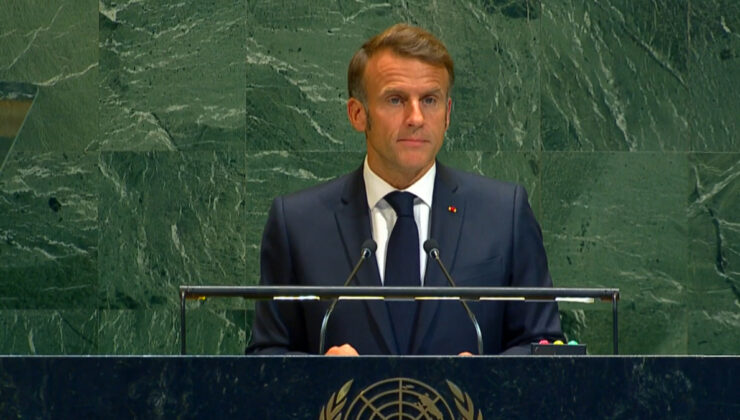 Macron BM’de konuştu: Fransa Filistin’i resmen tanıdı