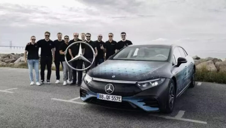 Mercedes’ten yeni rekor: Tek şarjla 1205 km