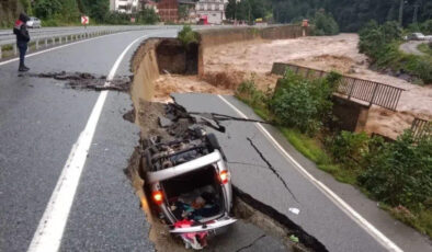 Rize’de şiddetli yağışlar ve sel büyük yıkımlara yol açtı