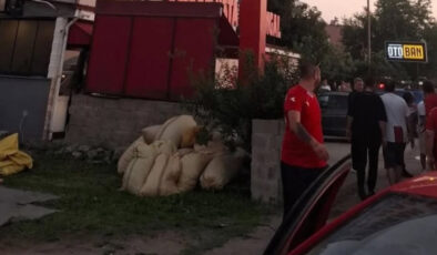 Samsunspor taraftarlarının mola verdiği restoranda silahlı kavga