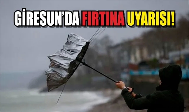 Giresun’da Kuvvetli Rüzgar Alarmı: Fırtına Başladı