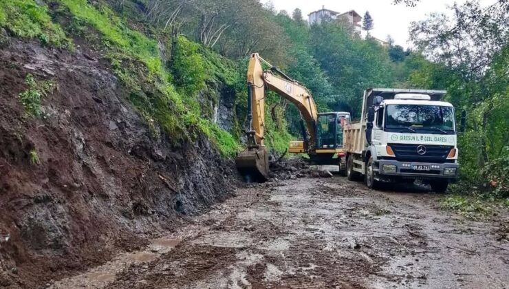 Giresun’un Doğu Yakasındaki Heyelanlara Hızlı Müdahale