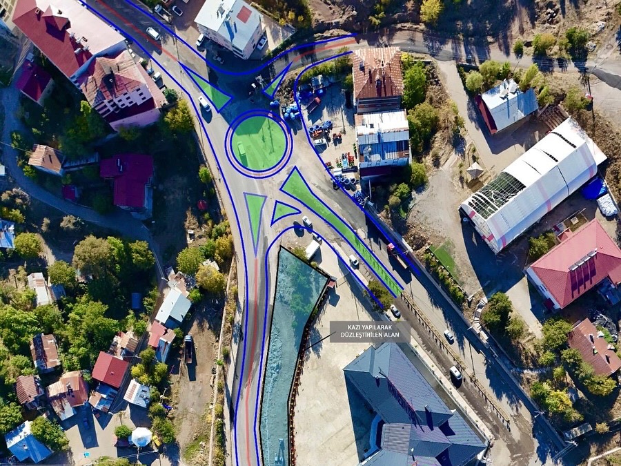 Hastane yolu kavşak