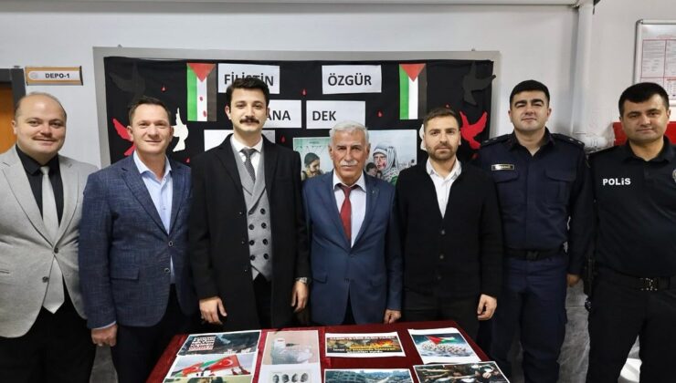 Koyulhisar’da Gazze Kermesine Başkan ve Kaymakam Ziyareti