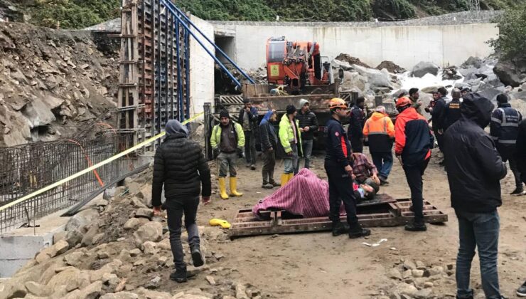 Rize Çamlıhemşin’de İnşaat Kazası