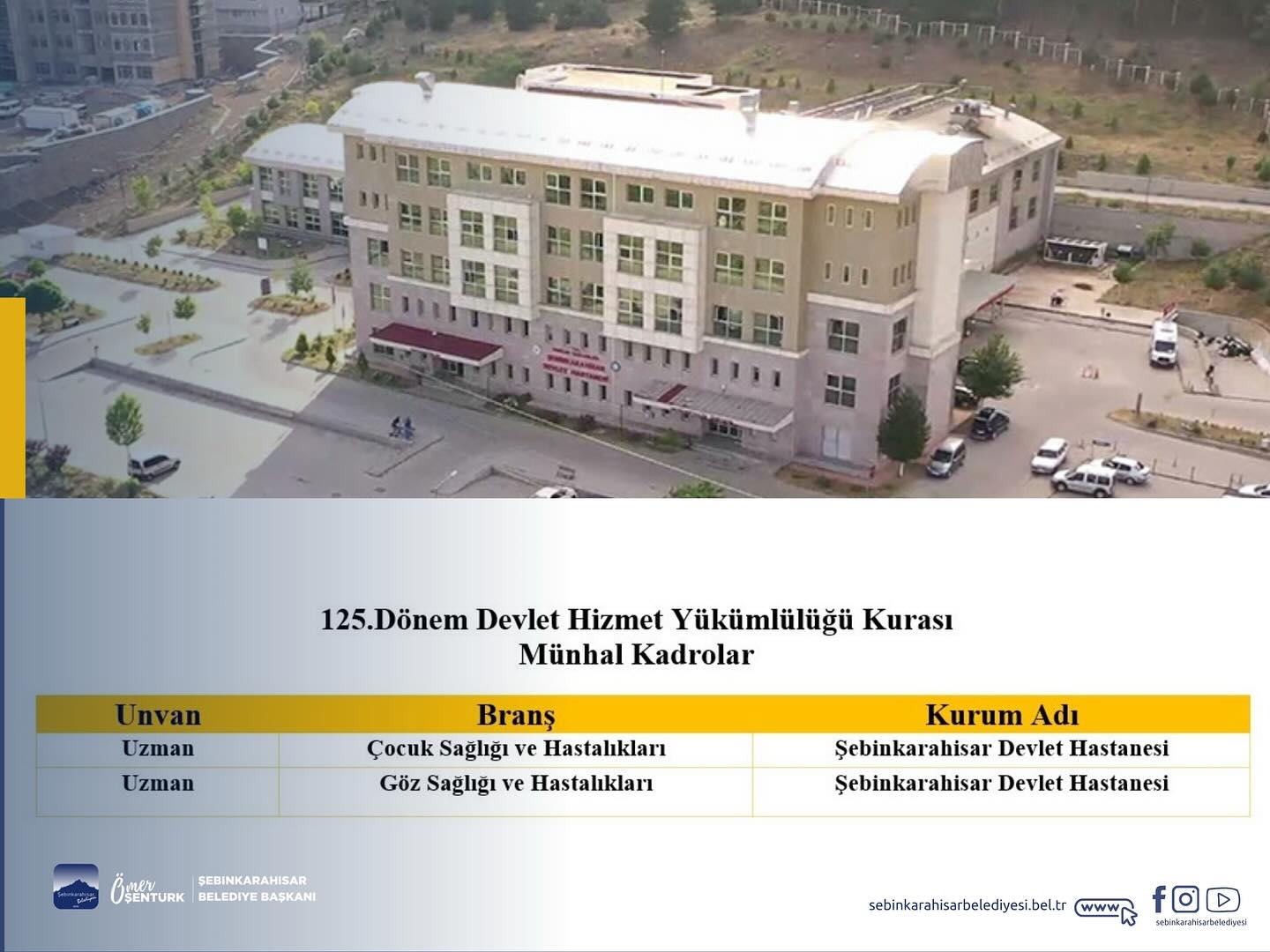 Şebinkarahisar Uzman Doktor