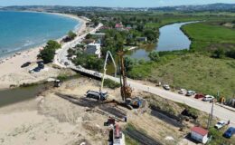 Sinop Akliman Köprü Projesinde İkinci Etap Çalışmaları Hızlandı