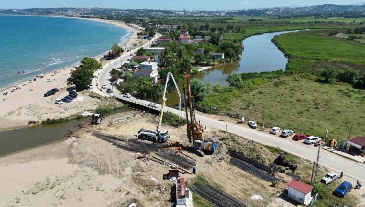 Sinop Akliman Köprü Projesinde İkinci Etap Çalışmaları Hızlandı