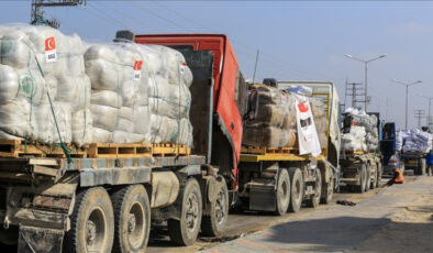 AFAD: 7 Ekim 2023’ten bu yana Gazze’ye 101.725 ton insani yardım malzemesi sevk edildi