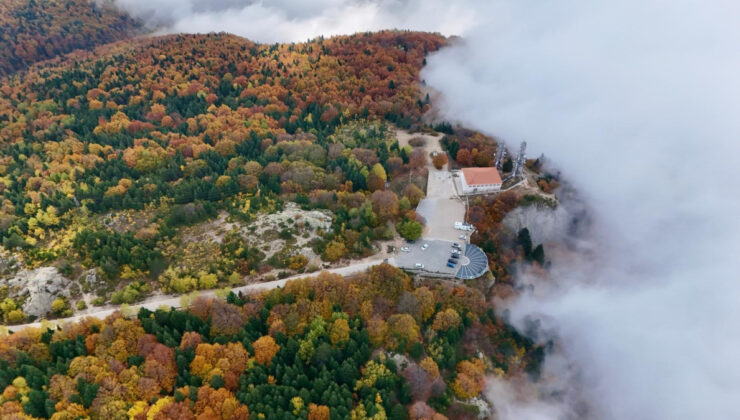 Bursa Uludağ’da sonbahar güzelliği