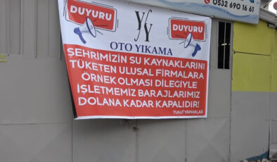 Bursa’da bir işletme barajlar dolana kadar kepenk indirdi