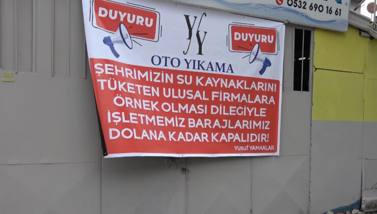 Bursa’da bir işletme barajlar dolana kadar kepenk indirdi