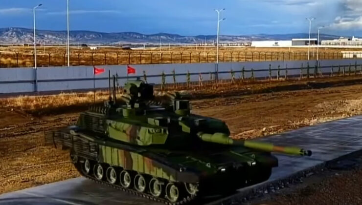 Çelik kale ALTAY Tankı’ndan gövde gösterisi