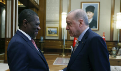 Cumhurbaşkanı Erdoğan, Paul Mashatile’yi kabul etti