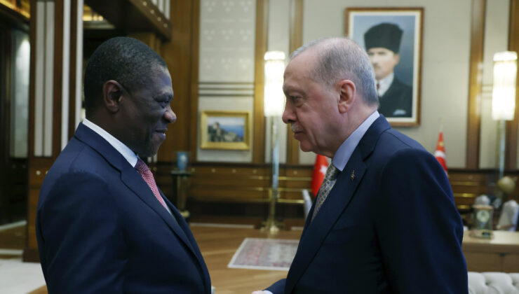 Cumhurbaşkanı Erdoğan, Paul Mashatile’yi kabul etti