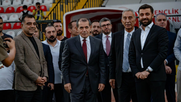 Dursun Özbek, antrenman yapan Mardin 1969 Spor’u ziyaret etti