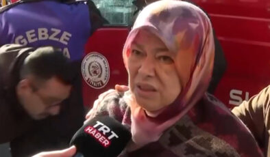 Gebze’de çöken binadan kurtulan kadın konuştu