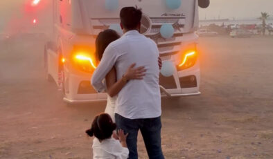 Tır Şoföründen Eşi İçin Alışılmışın Dışında Sürpriz