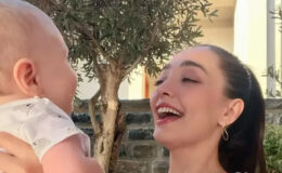 İlk kez anne olan oyuncu Zeynep Tuğçe Bayat minik oğlu Atlas’ın son halini paylaştı