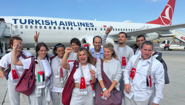 İsrail’in alıkoyduğu Özgürlük Filosu aktivistleri İstanbul’a geldi