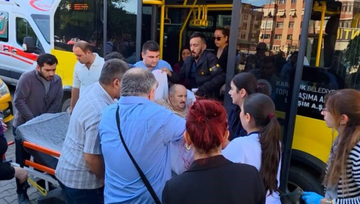 Karabük’te minibüste rahatsızlanan yolcuyu şoförün hızı kurtardı