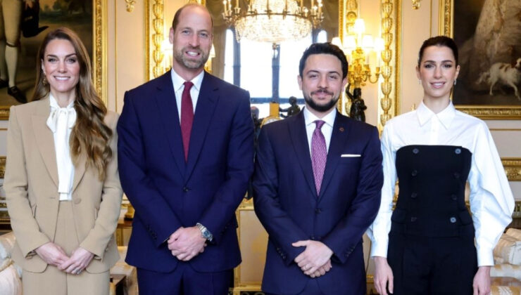 Kate Middleton ile Ürdün Kraliyet gelini Prenses Rajwa bir arada