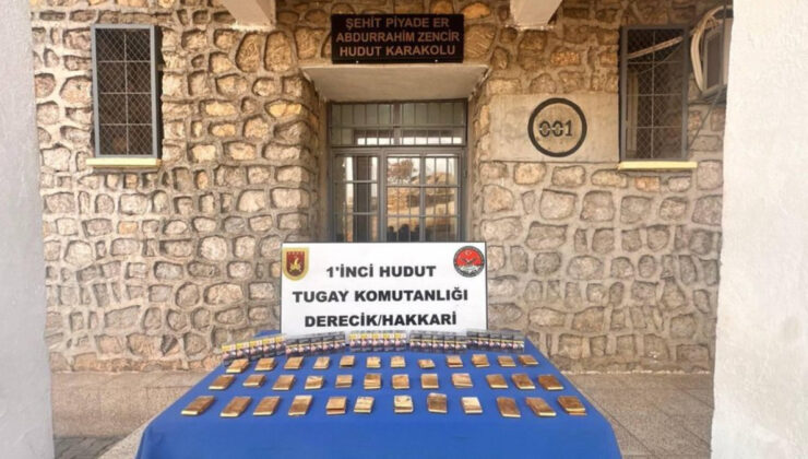 MSB: Hakkari hudut hattında 36 kilo altın ele geçirildi
