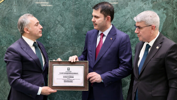 Murat Kurum, Osmaniye’nin de fahri hemşehrisi oldu