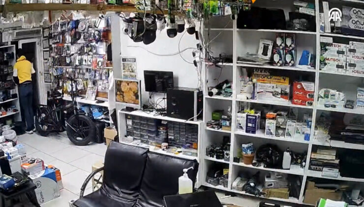 Sındırgı depreminin şiddeti kameralarda